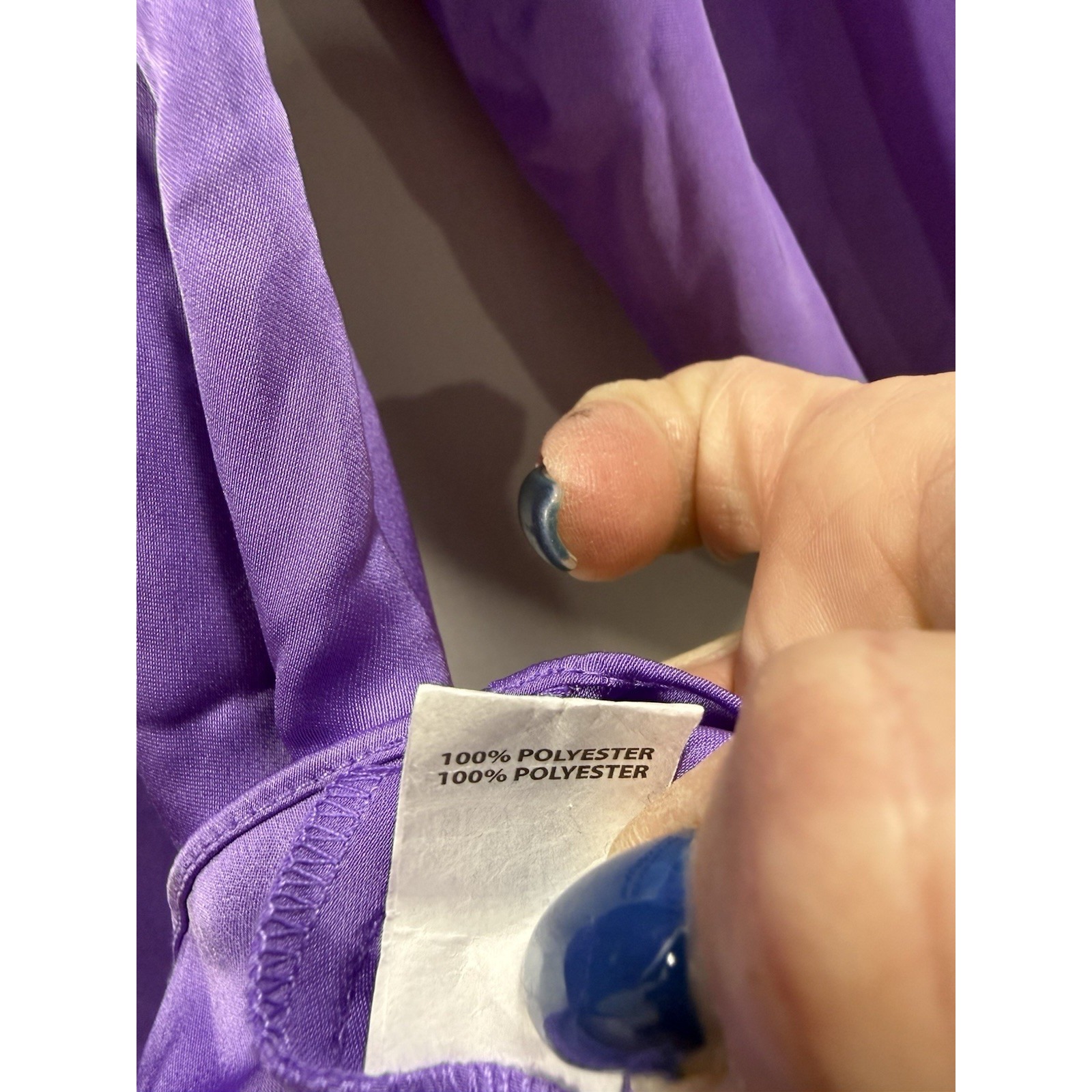 Ramy Brook New York Purple Off Shoulder Blouse Xxs 100% Polyester Balloon Sleeve — image 4 of 7